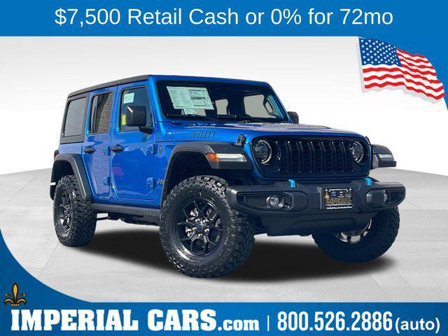 new 2024 Jeep Wrangler 4xe car, priced at $45,389