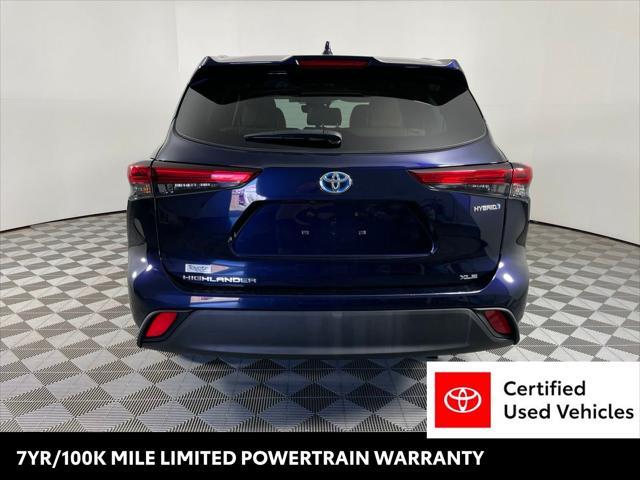 used 2021 Toyota Highlander Hybrid car, priced at $38,999