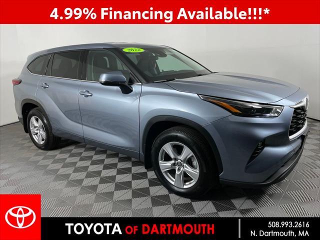 used 2022 Toyota Highlander car, priced at $33,988