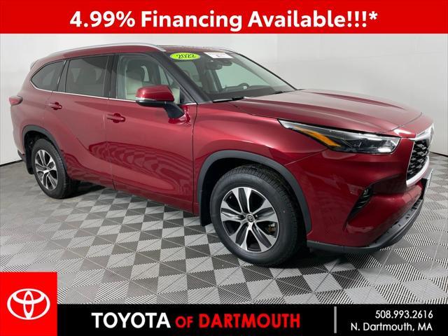 used 2022 Toyota Highlander car, priced at $37,494