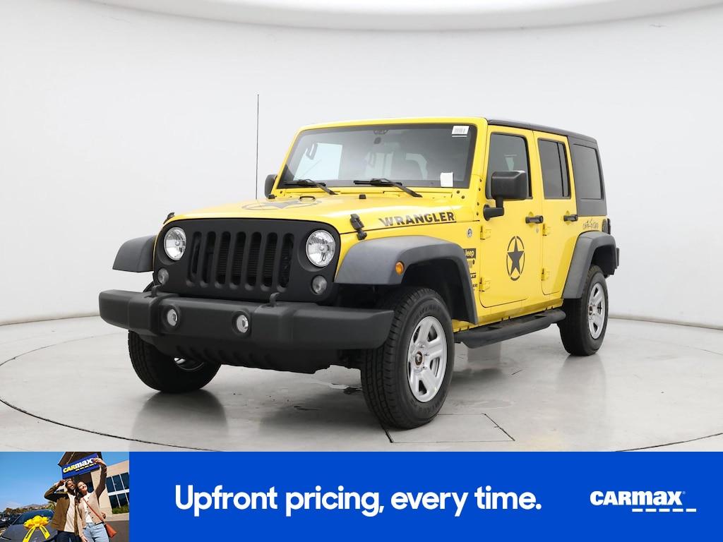 used 2015 Jeep Wrangler car, priced at $17,998