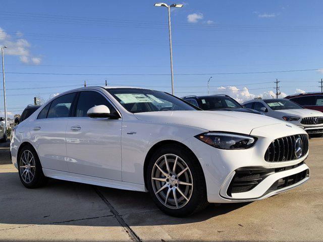 new 2025 Mercedes-Benz AMG C 43 car, priced at $67,300