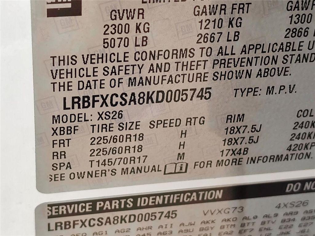 used 2019 Buick Envision car, priced at $19,111