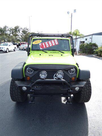 used 2013 Jeep Wrangler Unlimited car, priced at $15,998