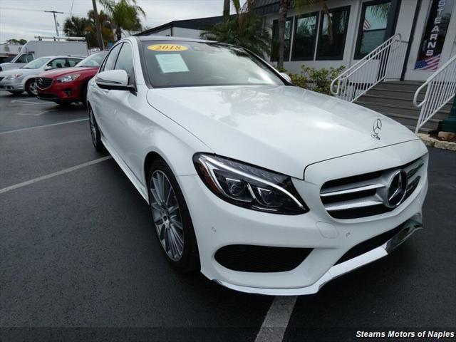 used 2018 Mercedes-Benz C-Class car, priced at $27,498