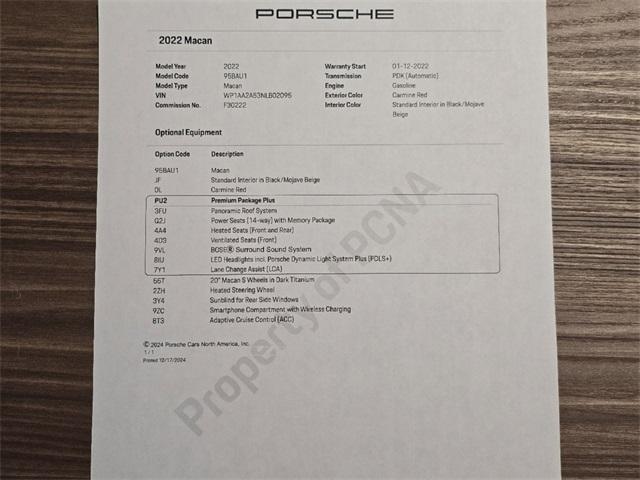 used 2022 Porsche Macan car, priced at $50,549