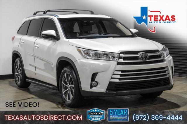 used 2018 Toyota Highlander car, priced at $20,000