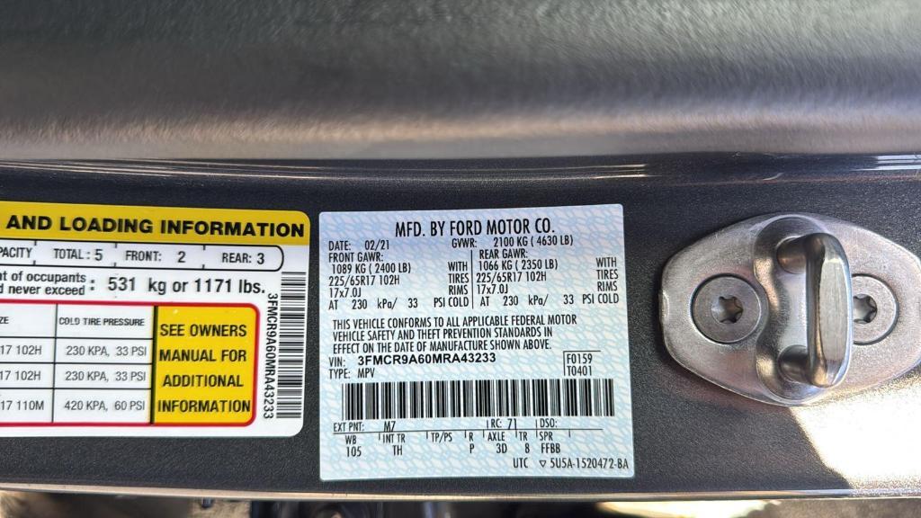 used 2021 Ford Bronco Sport car, priced at $18,599