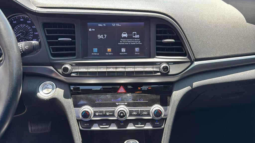 used 2019 Hyundai Elantra car, priced at $14,687
