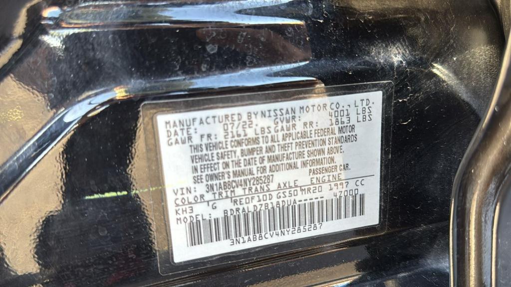 used 2022 Nissan Sentra car, priced at $15,444