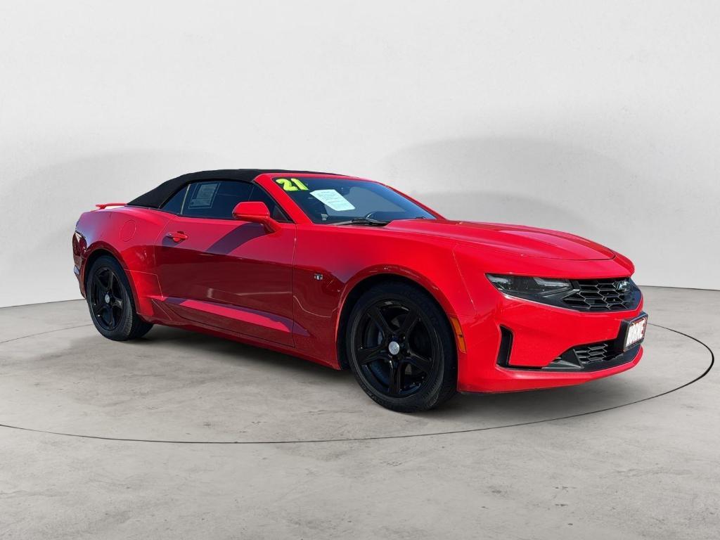 used 2021 Chevrolet Camaro car, priced at $22,999