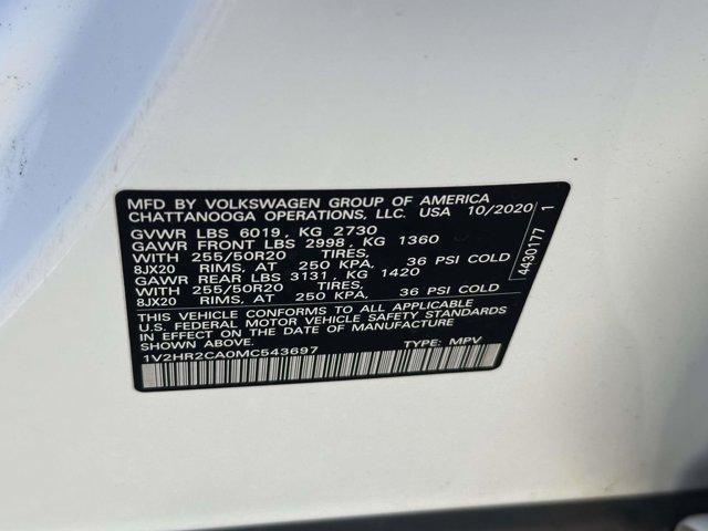 used 2021 Volkswagen Atlas car, priced at $17,890