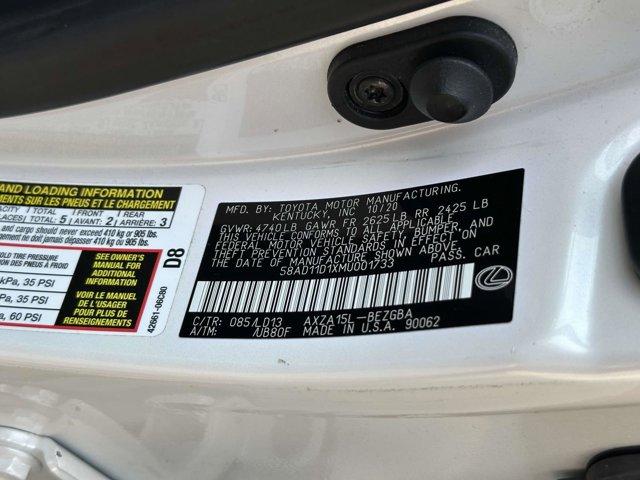 used 2021 Lexus ES 250 car, priced at $25,490