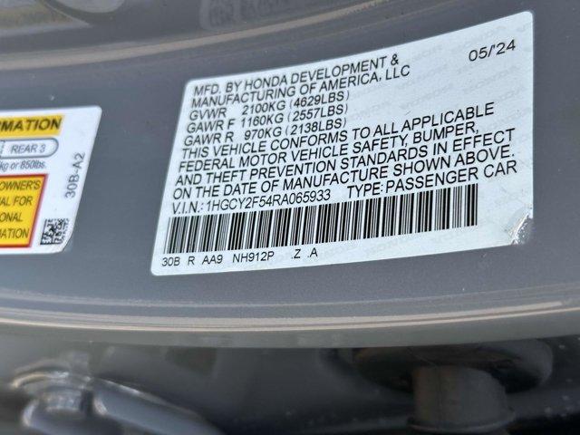 used 2024 Honda Accord Hybrid car, priced at $24,980