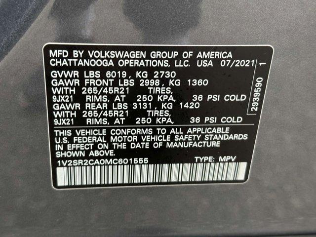 used 2021 Volkswagen Atlas car, priced at $28,480