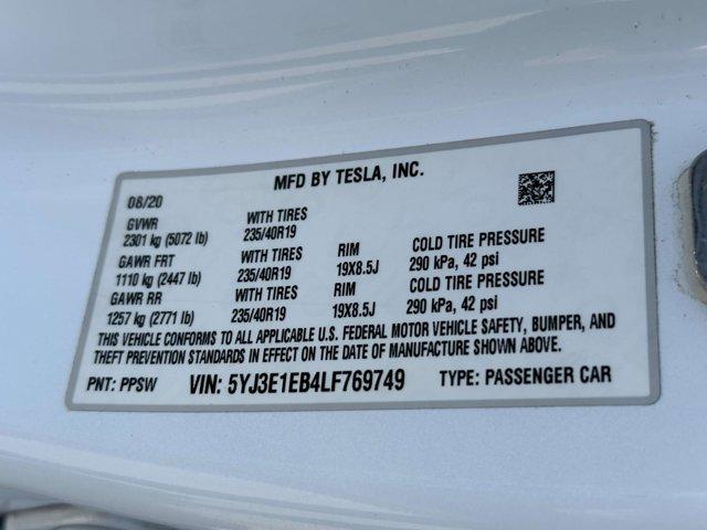 used 2020 Tesla Model 3 car, priced at $18,390