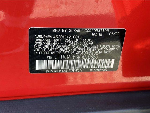 used 2022 Subaru WRX car, priced at $21,890