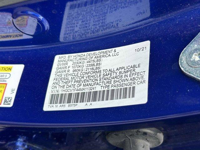 used 2021 Honda Accord car, priced at $18,390
