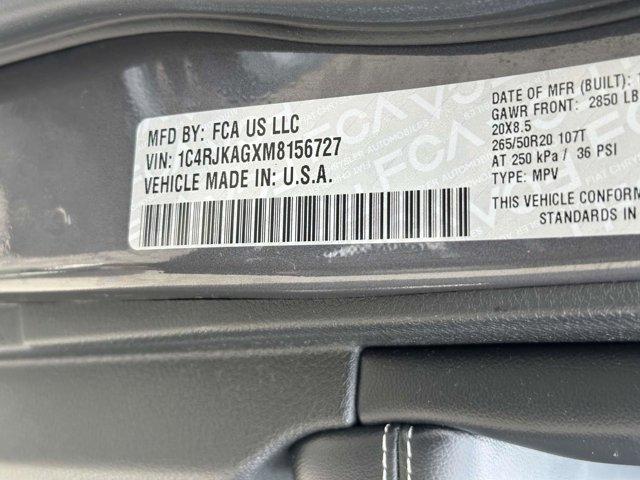 used 2021 Jeep Grand Cherokee L car, priced at $25,890