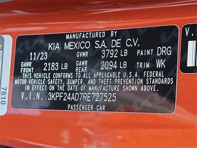 new 2024 Kia Forte car, priced at $21,655