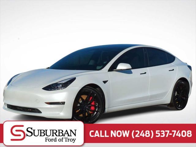 used 2022 Tesla Model 3 car, priced at $29,495