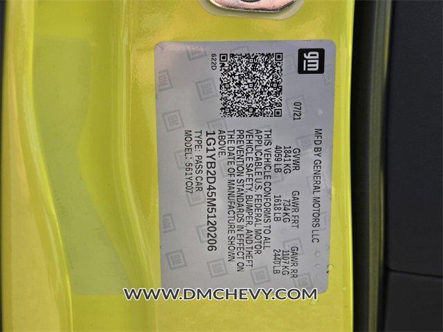 used 2021 Chevrolet Corvette car, priced at $68,000