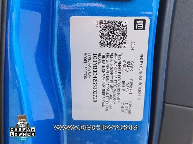 used 2025 Chevrolet Corvette car, priced at $82,991