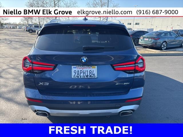 used 2022 BMW X3 car, priced at $35,995