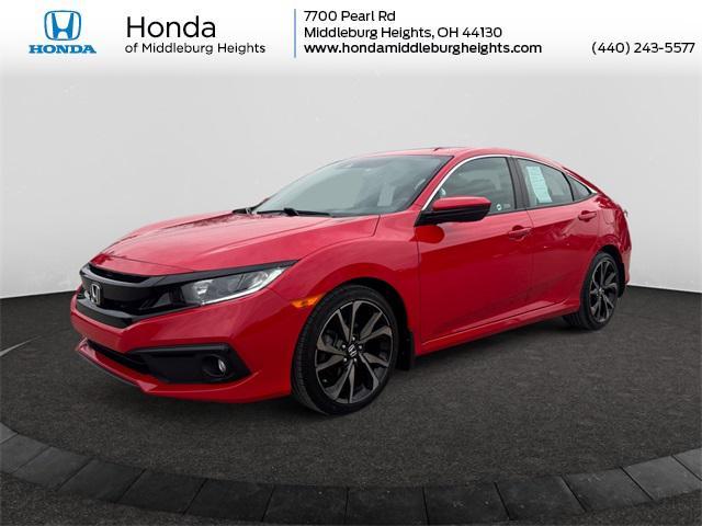 used 2021 Honda Civic car, priced at $20,000