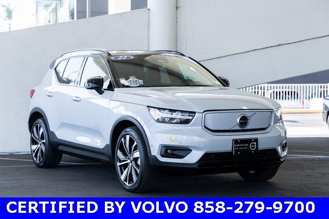 used 2022 Volvo XC40 Recharge Pure Electric car, priced at $31,492