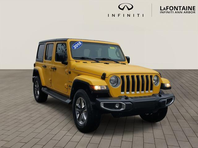 used 2018 Jeep Wrangler Unlimited car, priced at $23,495