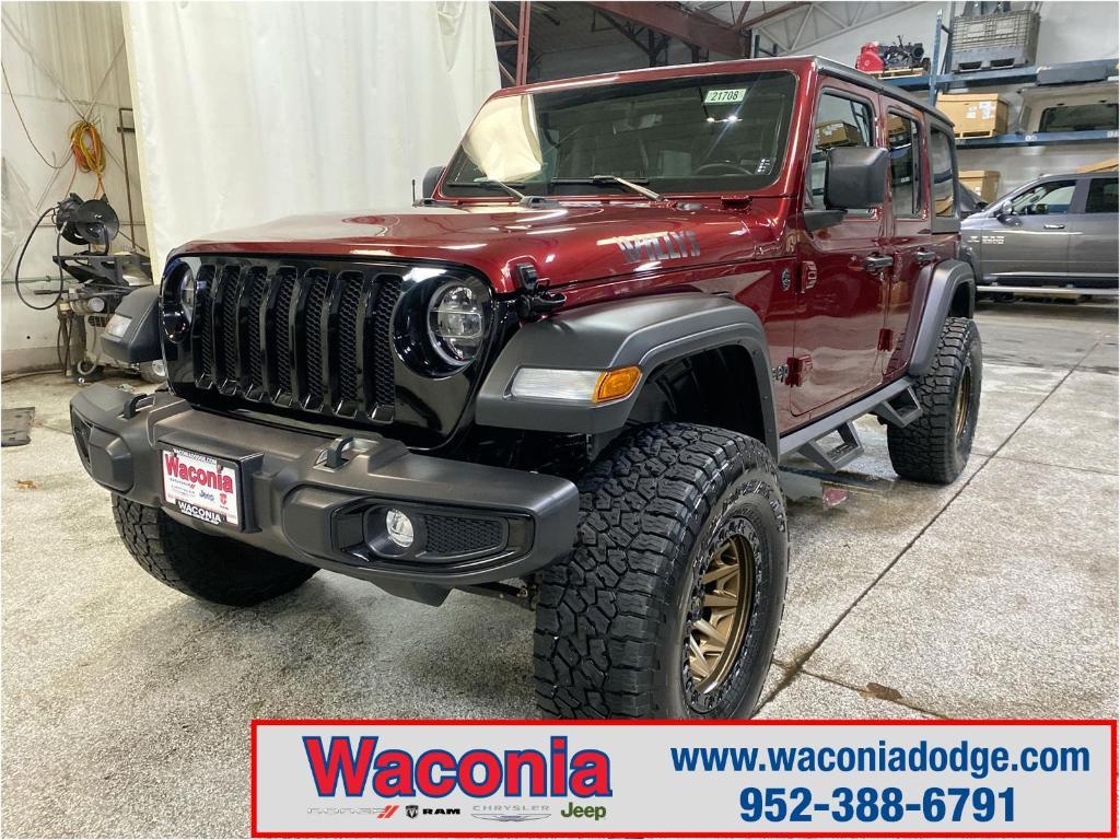 used 2021 Jeep Wrangler Unlimited car, priced at $36,499