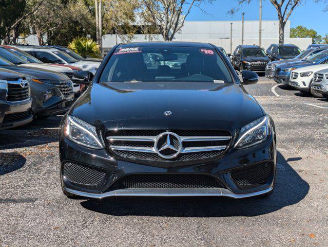 used 2018 Mercedes-Benz C-Class car, priced at $17,995