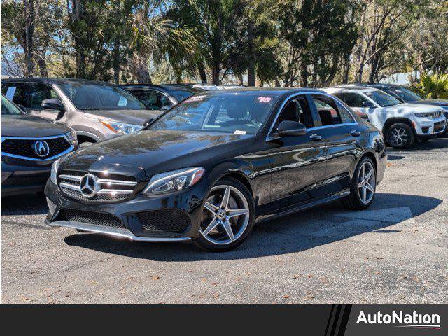 used 2018 Mercedes-Benz C-Class car, priced at $17,995