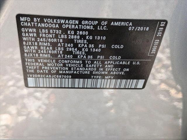 used 2018 Volkswagen Atlas car, priced at $13,949