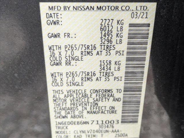 used 2021 Nissan Frontier car, priced at $26,230