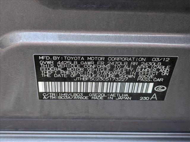 used 2012 Lexus IS 250 car, priced at $10,995