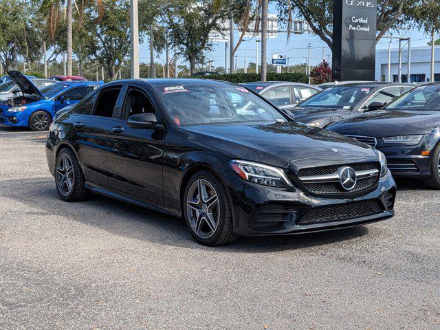 used 2019 Mercedes-Benz AMG C 43 car, priced at $25,495