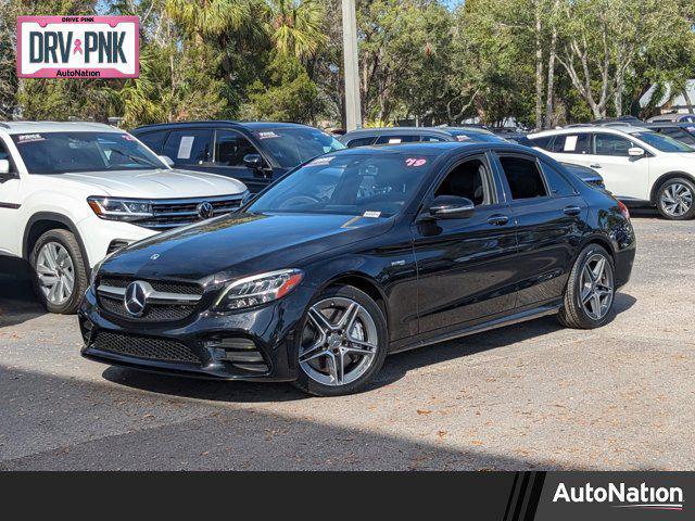 used 2019 Mercedes-Benz AMG C 43 car, priced at $25,495