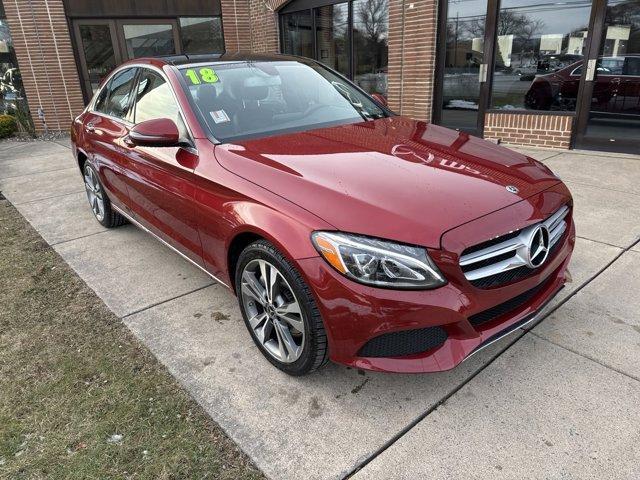 used 2018 Mercedes-Benz C-Class car, priced at $19,600