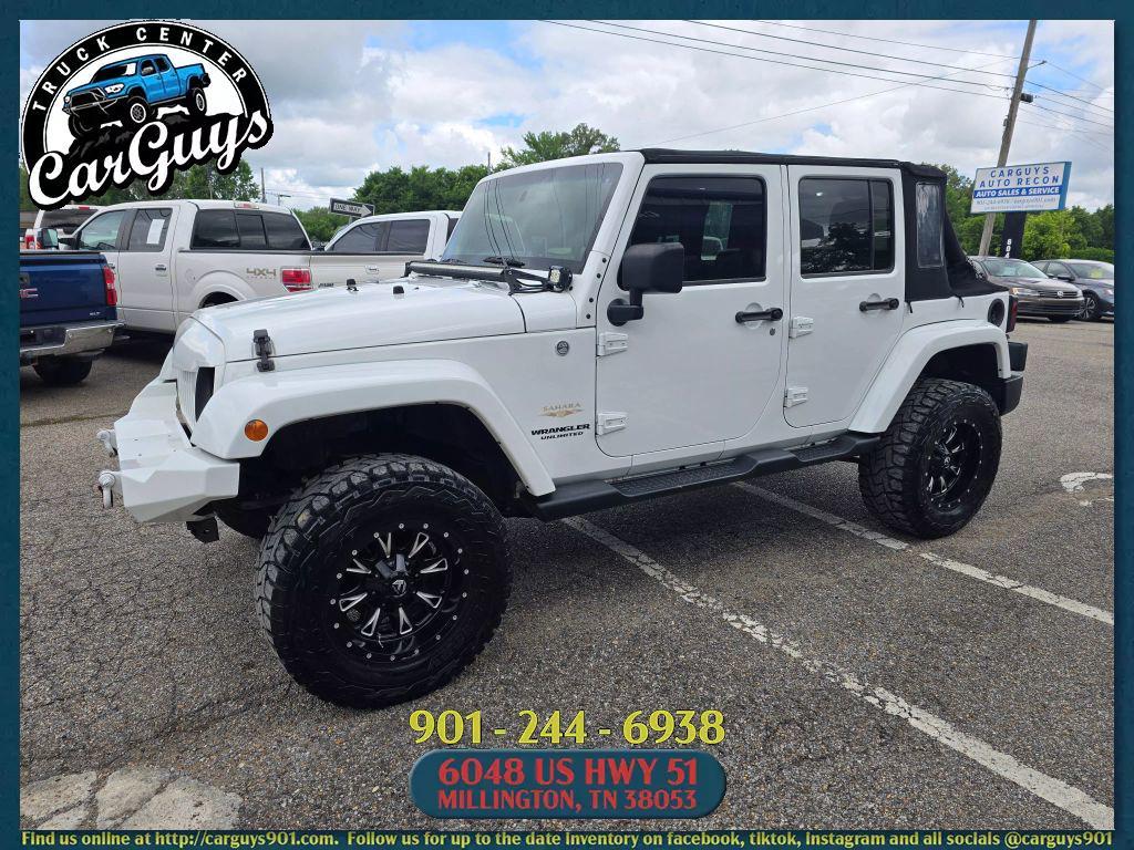 used 2014 Jeep Wrangler Unlimited car, priced at $17,999
