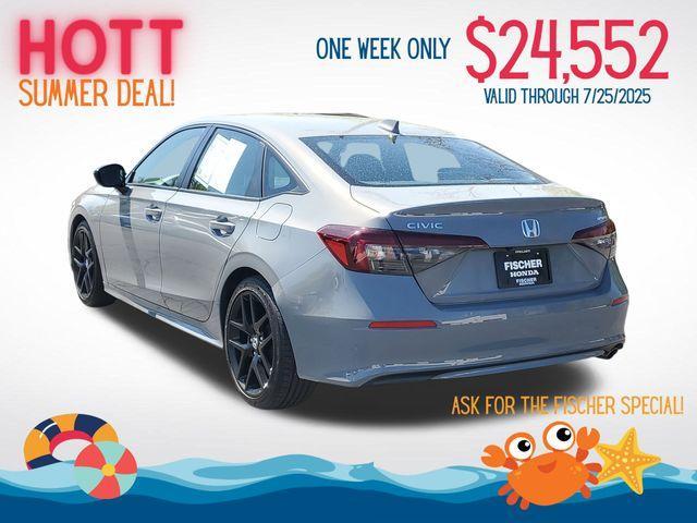 used 2025 Honda Civic car, priced at $24,995