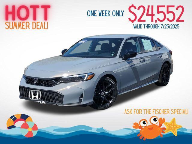 used 2025 Honda Civic car, priced at $24,995