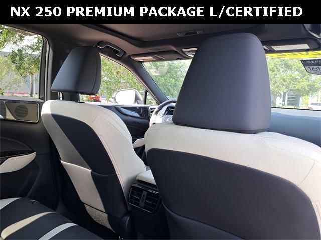 used 2022 Lexus NX 250 car, priced at $37,884
