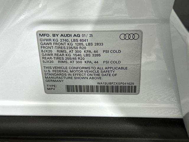 new 2025 Audi Q4 e-tron Sportback car, priced at $63,582