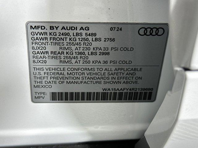 new 2024 Audi Q5 car, priced at $53,781