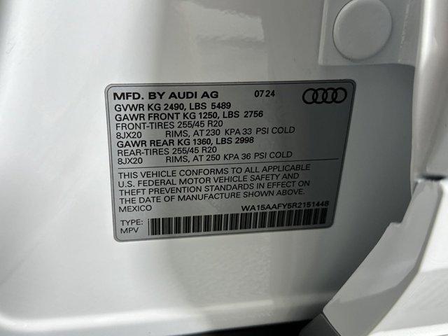 new 2024 Audi Q5 car, priced at $53,482