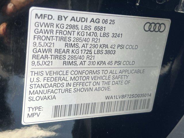 new 2025 Audi Q7 car, priced at $71,891