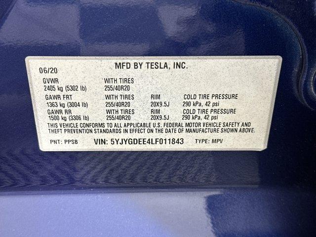 used 2020 Tesla Model Y car, priced at $27,499