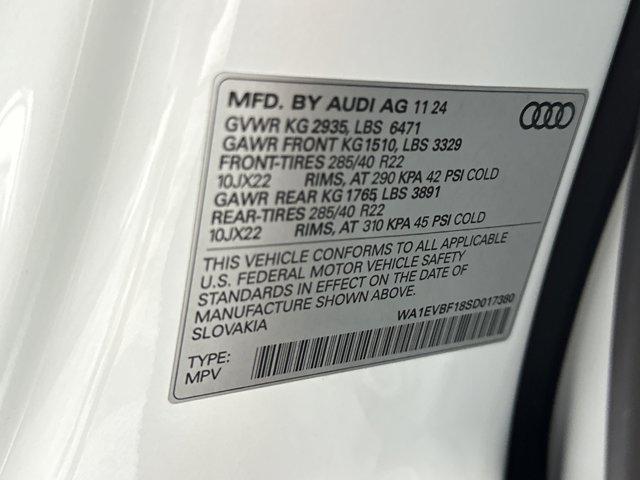 new 2025 Audi Q8 car, priced at $84,581